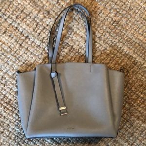 NINE WEST GRAY CARRY ALL TOTE